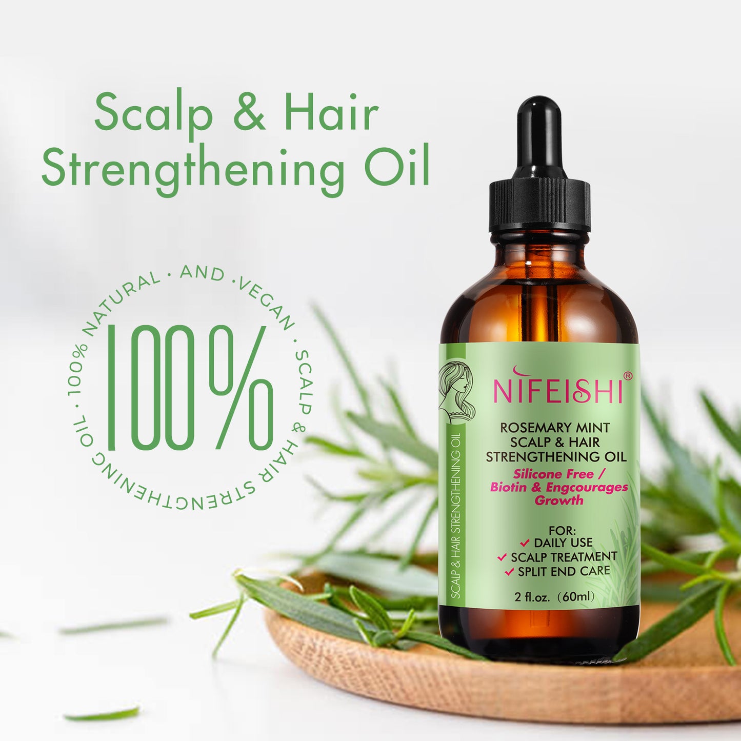 NIFEISHI Rosemary Hair Growth Serum-60ml